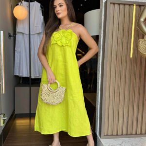 VESTIDO LINO FLOR 002