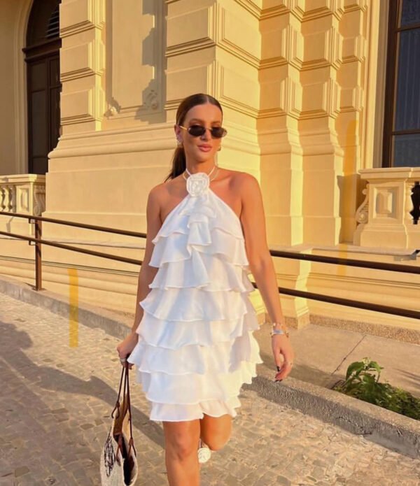 VESTIDO BOLEROS ROSA